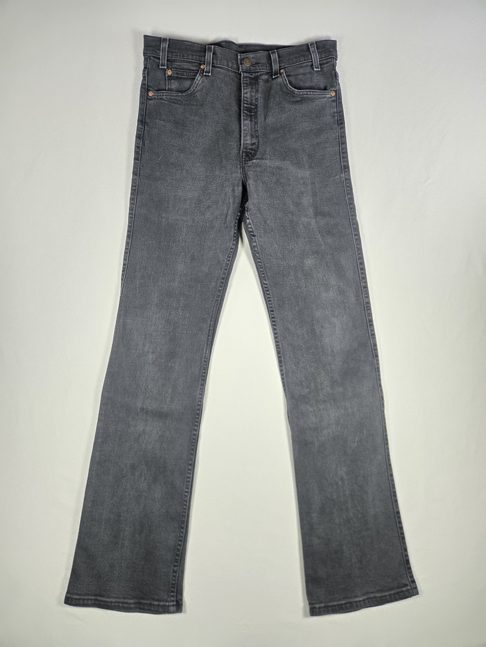 Vintage 1994 Levi's Orange Tab Faded Black Bootcut Jeans 32x33 Lay Flat Measured
